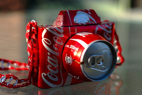 コカコーラの空き缶で作られたカメラ かわいいカメラモチーフまとめるblog